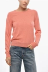 Malo Crew Neck Cashmere Blend Sweater In Orange