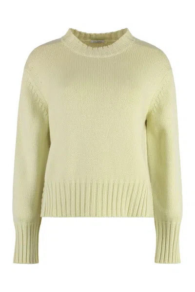 Malo Crew-neck Cashmere Sweater In Green