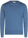 Malo Round-neck Sweater In Blue