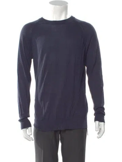 Pre-owned Malo Crew Neck Long Sleeve Sweatshirt In Blue