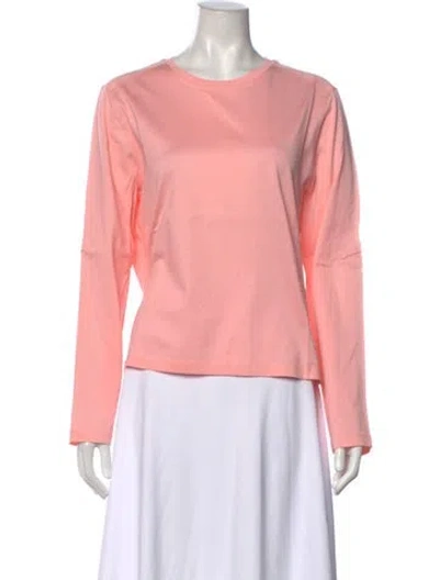 Pre-owned Malo Crew Neck Long Sleeve T-shirt In Pink