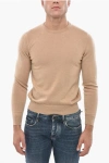 Malo Crew Neck Pure Cashmere Sweater In Brown