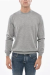 Malo Crew Neck Pure Cashmere Sweater In Gray