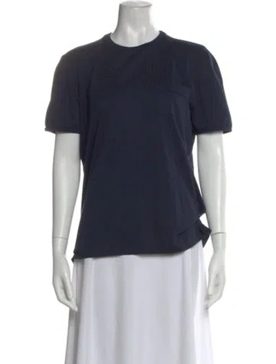 Pre-owned Malo Crew Neck Short Sleeve T-shirt In Blue