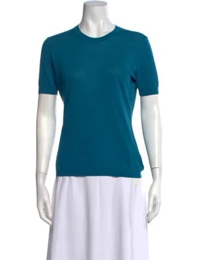 Pre-owned Malo Crew Neck Short Sleeve T-shirt In Blue