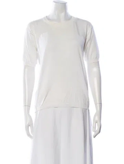 Pre-owned Malo Crew Neck Short Sleeve T-shirt In Neutral