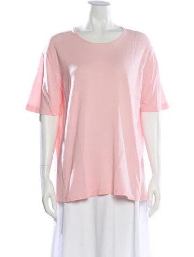 Pre-owned Malo Crew Neck Short Sleeve T-shirt In Pink