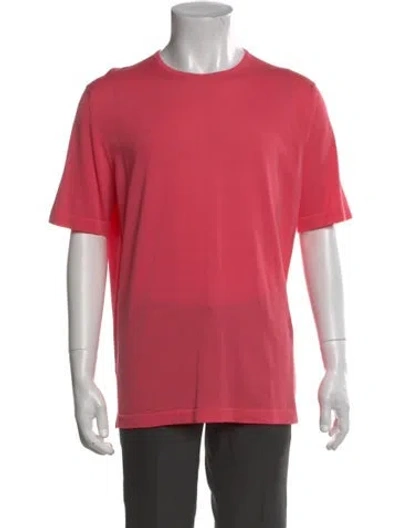 Pre-owned Malo Crew Neck Short Sleeve T-shirt In Pink