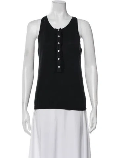 Pre-owned Malo Crew Neck Sleeveless Top In Blue