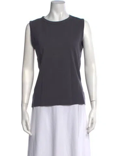 Pre-owned Malo Crew Neck Sleeveless Top In Grey