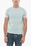 Malo Crew Neck Stretch Cotton T-shirt In White