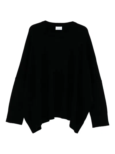 Malo Crew-neck Sweater In Black