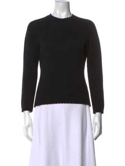 Pre-owned Malo Crew Neck Sweater In Black