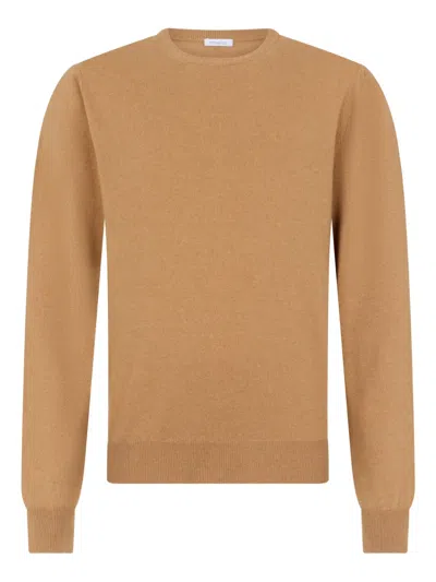 Malo Crew-neck Sweater In Brown