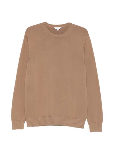 Malo Crew-neck Sweater In Brown