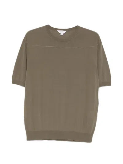 Malo Crew-neck Sweater In Green