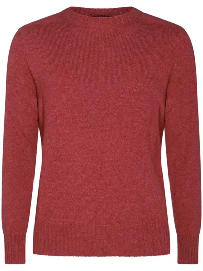 Malo Crew Neck Sweater In Red