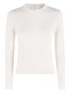 Malo Crew-neck Sweater In White