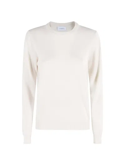 Malo Crew-neck Sweater In White