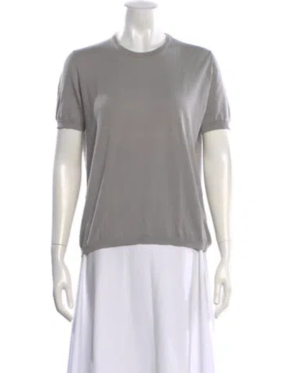 Pre-owned Malo Crew Neck Sweater In White