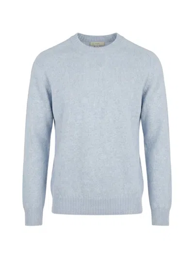 Malo Crew-neck Cashmere Sweater In Animal Print