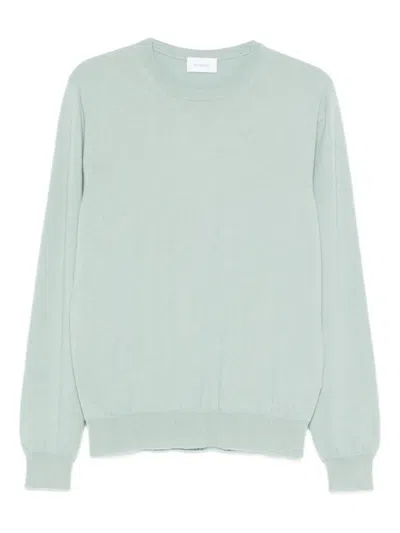 Malo Crewneck Long-sleeve Sweater In Green