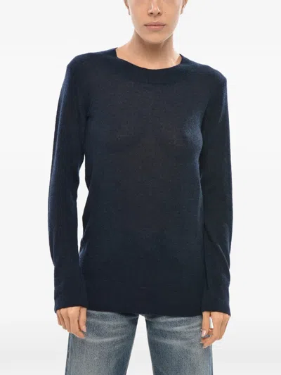 Malo Crew-neck Long-sleeve Sweater In Blue