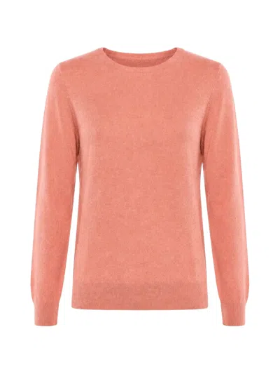 Malo Crew-neck Long-sleeve Sweater In Pink