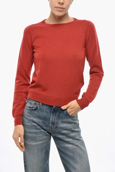 Malo Crew-neck Long-sleeve Sweater In Red