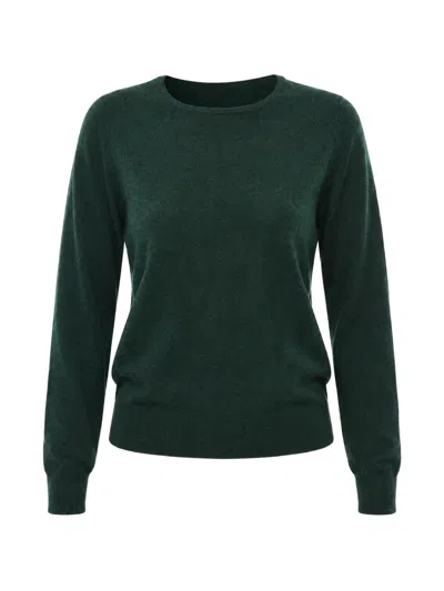 Malo Crew-neck Long-sleeve Sweatshirt In Green