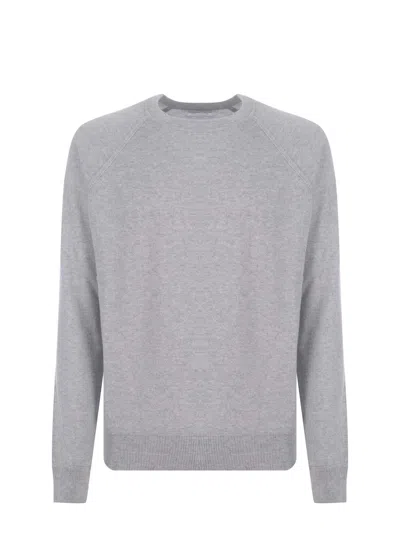 Malo Crewneck  In Grigio Chiaro