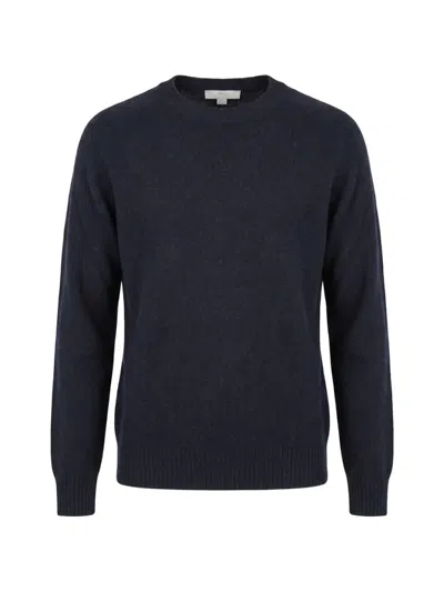 Malo Crew-neck Raglan-sleeve Sweater In Blue