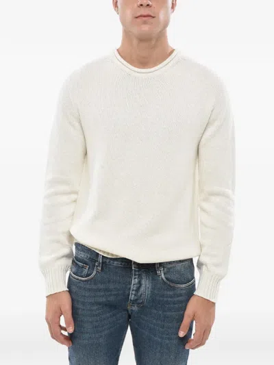 Malo Crew-neck Sweater In White
