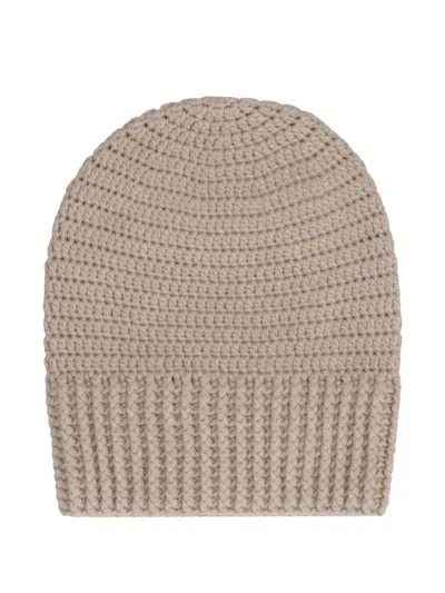 MALO CROCHET-KNIT BEANIE
