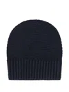 Malo Crochet-knit Beanie In Black