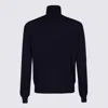 Malo Crewneck Sweater With Long Sleeves And Turtleneck In Blue