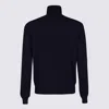 Malo Crewneck Sweater With Long Sleeves And Turtleneck In Blue