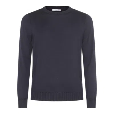 MALO MALO DARK BLUE COTTON KNITWEAR