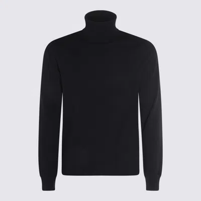 MALO DARK BLUE KNITWEAR