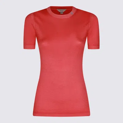 Malo Dark Pink Wool Knitwear In Red