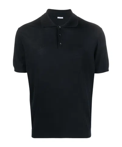 MALO DENSELY WOVEN SHORT-SLEEVED POLO SHIRT