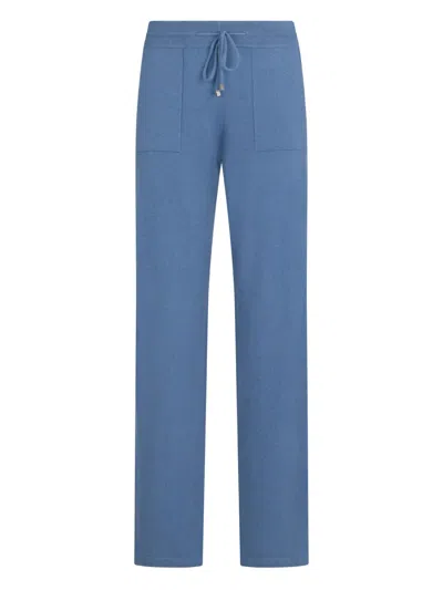 Malo Drawstring Track Pants In Blue