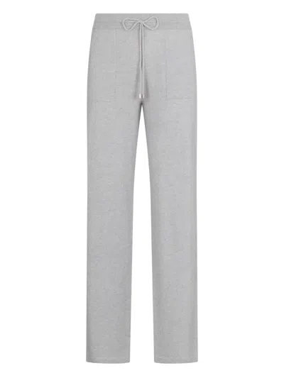 Malo Drawstring-waist Trousers In Gray