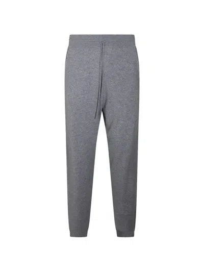 Malo Drawstring-waist Track Pants In Gray