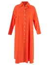 Malo Dress Woman In Orange