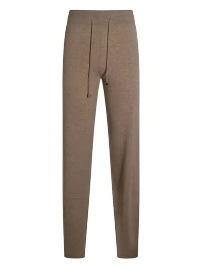 MALO ELASTICATED-WAISTBAND DRAWSTRING TROUSERS
