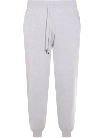 Malo Relaxed Fit Trousers Elastic Waistband In Navy