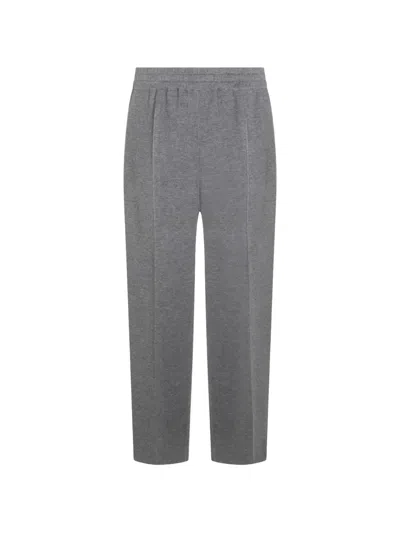 Malo Elastic-waistband Trousers In Gray