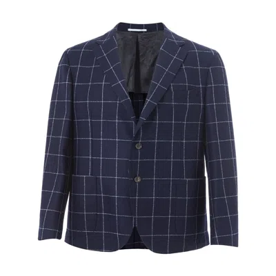 Malo Elegant Blue Wool Jacket For Men