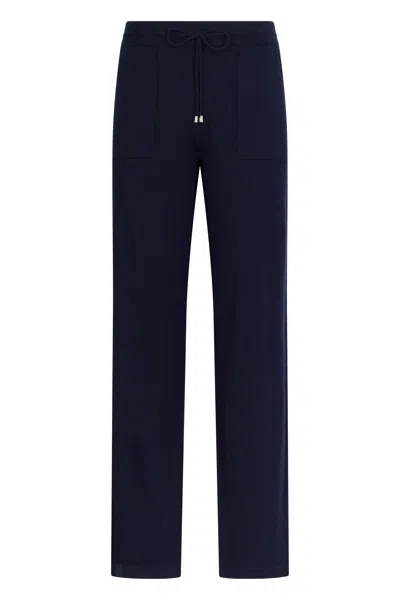 Malo Elegant Navy Pants With Versatile Fit. In Blue